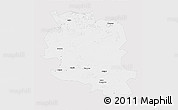 Silver Style 3D Map of Tungussko-Chunskiy, single color outside