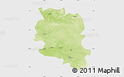 Physical Map of Tungussko-Chunskiy, single color outside