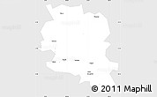 Silver Style Simple Map of Tungussko-Chunskiy, single color outside