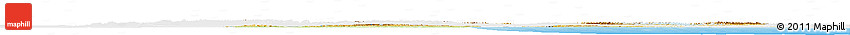 Physical Horizon Map of Eastern Siberia, single color outside