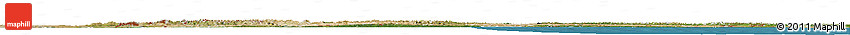 Satellite Horizon Map of Eastern Siberia