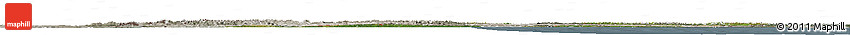 Satellite Horizon Map of Eastern Siberia, semi-desaturated