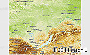 Physical 3D Map of Irkutsk Oblast