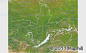 Satellite 3D Map of Irkutsk Oblast