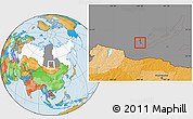 Political Location Map of Irkutsk, highlighted country, highlighted grandparent region