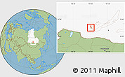 Savanna Style Location Map of Irkutsk, highlighted grandparent region