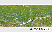 Satellite Panoramic Map of Irkutsk Oblast