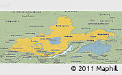 Savanna Style Panoramic Map of Irkutsk Oblast