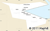 Classic Style Simple Map of Slyudyanskiy, single color outside