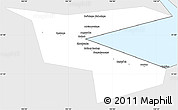Silver Style Simple Map of Slyudyanskiy, single color outside