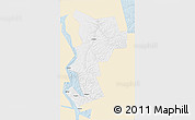 Classic Style 3D Map of Ust-Udinskiy, single color outside