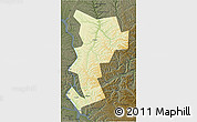 Physical 3D Map of Ust-Udinskiy, darken