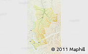 Physical 3D Map of Ust-Udinskiy, lighten