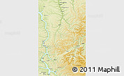 Physical 3D Map of Ust-Udinskiy