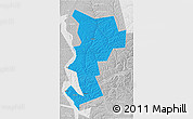 Political 3D Map of Ust-Udinskiy, lighten, desaturated