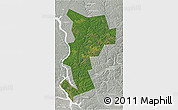 Satellite 3D Map of Ust-Udinskiy, lighten, semi-desaturated
