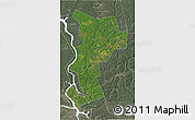 Satellite 3D Map of Ust-Udinskiy, semi-desaturated