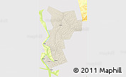 Shaded Relief 3D Map of Ust-Udinskiy, single color outside