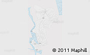 Silver Style 3D Map of Ust-Udinskiy, single color outside