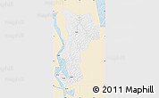 Classic Style Map of Ust-Udinskiy, single color outside