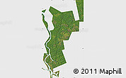 Satellite Map of Ust-Udinskiy, single color outside