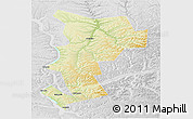 Physical Panoramic Map of Ust-Udinskiy, lighten, desaturated