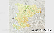 Physical Panoramic Map of Ust-Udinskiy, lighten, semi-desaturated