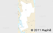 Classic Style Simple Map of Ust-Udinskiy