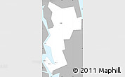 Gray Simple Map of Ust-Udinskiy, single color outside