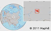 Gray Location Map of Kanskiy
