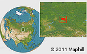 Satellite Location Map of Kanskiy