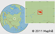 Savanna Style Location Map of Kanskiy