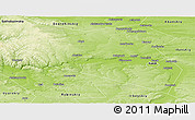 Physical Panoramic Map of Kanskiy