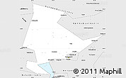 Silver Style Simple Map of Yemelyanovskiy