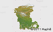 Satellite Map of Eastern Siberia, cropped outside