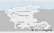 Gray Panoramic Map of Eastern Siberia, single color outside