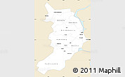 Classic Style Simple Map of Republic of Khakassia, single color outside