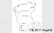 Blank Simple Map of Eastern Siberia, cropped outside