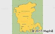 Savanna Style Simple Map of Eastern Siberia, cropped outside