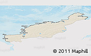 Shaded Relief 3D Map of Diksonskiy, single color outside