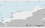 Gray Map of Diksonskiy, single color outside