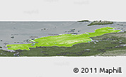 Physical Panoramic Map of Diksonskiy, darken, semi-desaturated