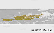 Satellite Panoramic Map of Diksonskiy, lighten, desaturated