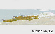 Satellite Panoramic Map of Diksonskiy, lighten