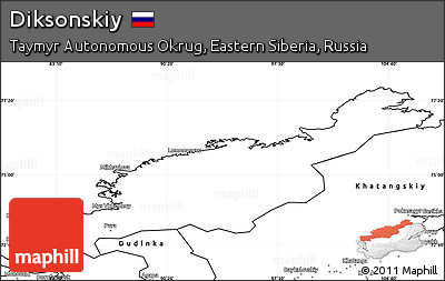 Blank Simple Map of Diksonskiy