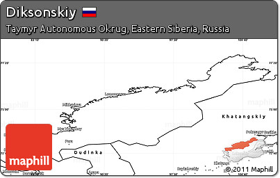 Blank Simple Map of Diksonskiy