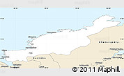 Classic Style Simple Map of Diksonskiy