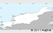 Gray Simple Map of Diksonskiy, single color outside