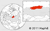 Blank Location Map of Taymyr Autonomous Okrug, highlighted country