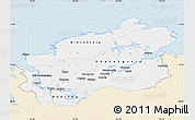 Classic Style Map of Taymyr Autonomous Okrug, single color outside